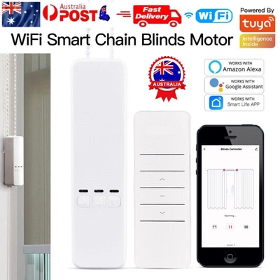 $91.99 • Buy Wifi Smart Chain Roller Blind Shade Shutter Drive Motor Power APP Control Google