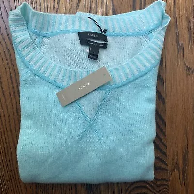 🏞 J. CREW COLLECTION 100% Italian CASHMERE Sweater LARGE NEW W/ TAGS • $79
