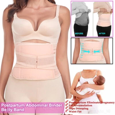 £6.79 • Buy Maternity Post Natal Slimming Belt Postpartum Belly Tummy Wrap Girdle Breathable