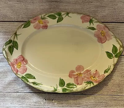 Vintage Franciscan Desert Rose Serving Platter Plate Dish Made In USA 14x10” • $19.99
