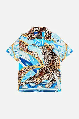 Camilla Sky Cheetah Boys Short Sleeve Shirt Girls Sun Dress • $149