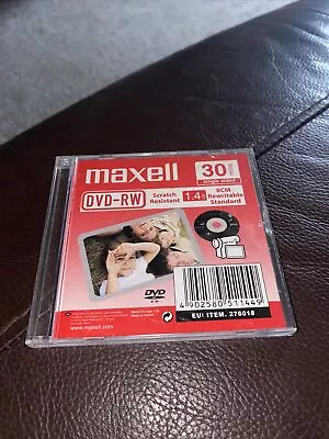 Maxell DVD-RW Brand New Sealed Disk 30 Mins Single Sided Recordable DVD RW  • £2.90