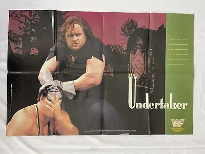 Wwe WWF Poster Undertaker / Yokazuna Poster 32.5x21.5” DS Wrestling 1993 • $18.99