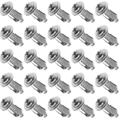 25pcs Anchor For Hollow Door Stainless Steel Metal Jack Fixing Nuts Petal Nuts S • £8