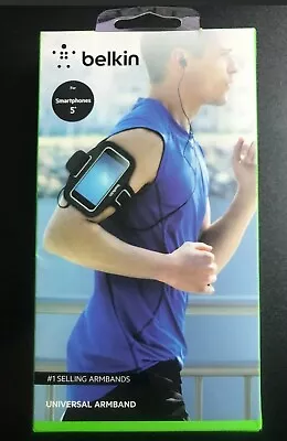 BRAND NEW Belkin Universal Armband For 5  Smartphones IPhone & Android • $5