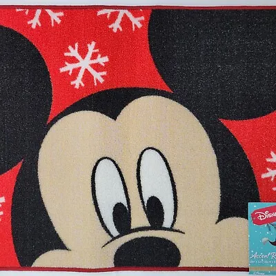 Rug Disney Mickey Mouse Red Snow Flakes  • $16.99