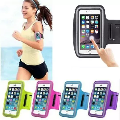 Running Armband Holder Phone Bag Cover For IPhone 14 13 12 11 XS 7 8 6 Pro Max • £2.85