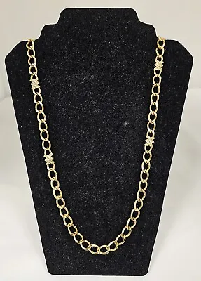 Vintage Chi.Dior Chunky Gold Tone Necklace (approx. 36  Long & 75.9g) - B5 • £30