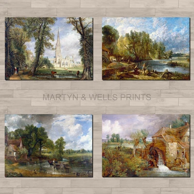 £4.96 • Buy John Constable Prints A4 Canvas Paper / Poster Art. Hay Wain. Haywain. Salisbury