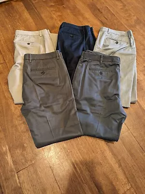 Lot Of 5 Bonobos Pants Mens Size 34x30 Weekday Warriors Slim Fit/ Straight Leg • $75