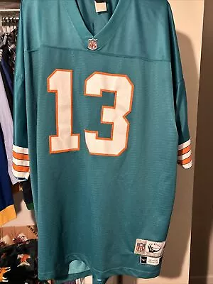 Reebok Throwback Dan Marino Jersey Size Miami Dolphins 4XL Teal • $41.40