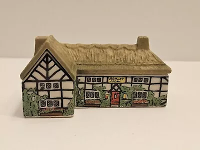 Wade Whimsey-on-Why Mini English Village Porcelain Building The Barley Mow #8 • $14.95