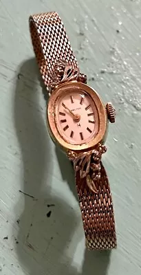 Vintage Hamilton Ladies Manual Wind Watch Diamond Beautiful 10k RGP Needs Work • $27.96