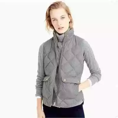 J. Crew Excursion Quilted Down Filled Gray Vest Size XS • $15.99