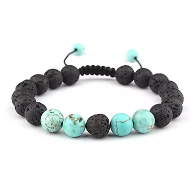 $3.34 • Buy Unisex Chakra Bracelet Healing Lava Stone Bead Oil Diffuser Aromatherapy Gift CS