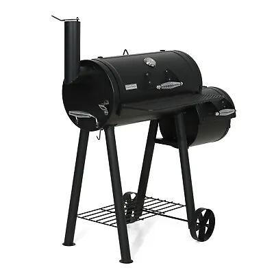 49  Steel Portable Backyard Charcoal BBQ Grill And Offset Smoker Combo Backyard • $189.99