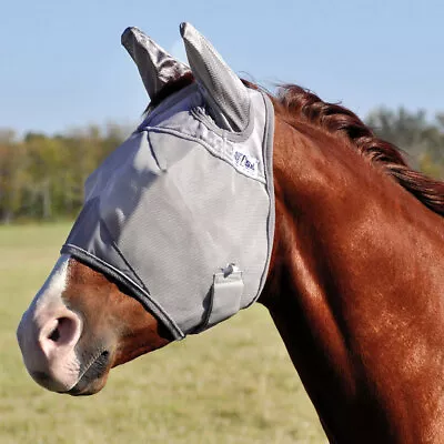 72CE Draft Cashel Crusader Standard Mule Donkey Fly Mask W/ Ears Grey • $34.99