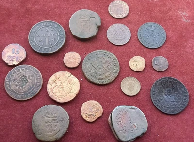 $500 • Buy Portuguese Colonies Lot Of 17 Coins - Super Lot Portuguese India & Brazil