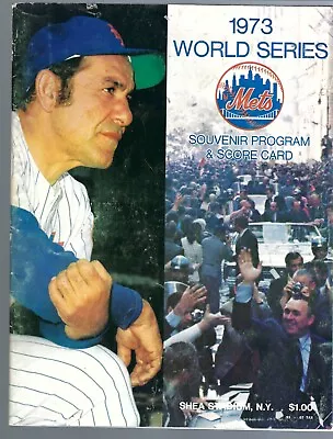 1973 World Series Program Oakland A's New York Mets Scorecard Is Not Marked! • $19.95