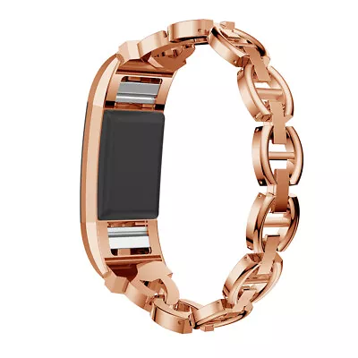 StrapsCo Rhinestone Alloy Watch Bracelet Band Strap For Fitbit Charge 2 • $50.57