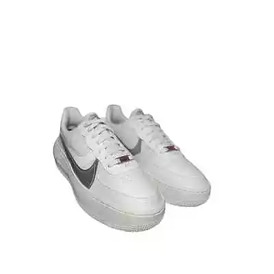 Nike Air Force 1 PLT.AF.ORM Shoes White Wolf Grey Metallic DJ9946-101 Women 10.5 • $89