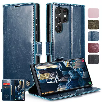 Leather Wallet Magnetic Case For Samsung S23/S22/S21 PLUS S20 FE/S20 /S10/ S9/S8 • $11.90