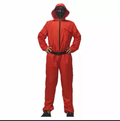 Squid Game Inspired Red Jumpsuit Uniform Costume For Adult - Jumpsuit Only • $19.99