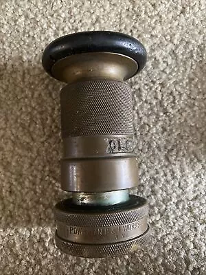 Vintage Powhatan 250 Brass Fire Hose Spray Nozzle • $30