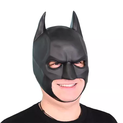UK Men Batman Mask Breathable Half Helmet Masks Cosplay Props Masquerade Party • £13.69
