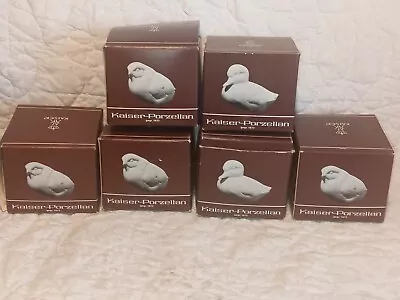 Kaiser Porcelain Baby Duckling & Baby Chick Figurine LOT Germany W/Box  • $45