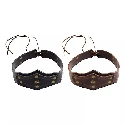 Leather Headpiece Steampunk Leather Headdress Medieval Costume Accessories For • $12.85