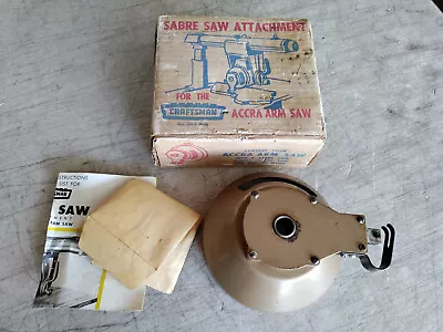 Vintage Craftsman Sabre Saw Attachment Accra Arm Saw  Model 605.29520 Jig Scroll • $49.99