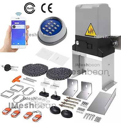 4400lbs Electric Automatic Sliding Gate Opener Motor APP+Keypad+4 Remote Control • $242.04