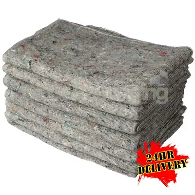 25 X PREMIUM TRANSIT WOOLEN FABRIC REMOVAL BLANKETS FURNITURE MOVING 200x150cm • £59.90