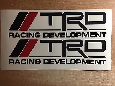 TRD Racing Development (2 PACK) 15  BLACK Emblem Vinyl Sticker  Decal VVT-i Supr • $13.95