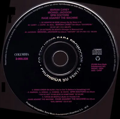 MICHAEL JACKSON / MARIAH CAREY (+ 2 Other Artists) MEGA RARE Promo CD EP 1996 • $199.99