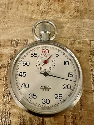 Vintage Mentor 1/5 SEC  Mechanical Swiss Base Metal  Stop Watch-STUNNG CONDITION • £59.95