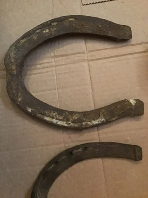 $12.50 • Buy 2 Old Antique Vintage Western Horseshoe Tact Large&heavy 7 1/2” Long Horse Shoe