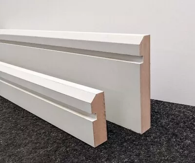 Skirting And Architrave Boards  White Primed MDF  Chamfered And Grooved • £148