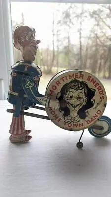 Marx Mortimer Snerd’s Home Town Band Tin Wind Up Toy • $403.75