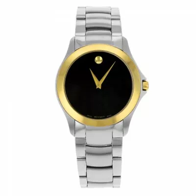 Movado Men's Military Stainless Steel Two-Tone Steel Watch 0605871 • $794.99