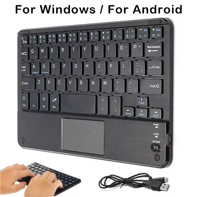 Backlit Bluetooth Wireless Keyboard W/Touchpad Mouse For Android IOS Tablet AU • $25.99