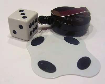 Flat Dice Reel Flatten Gag Close Up New Bar Magic Trick Die Pull Cartoon Style • £3.99