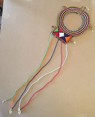 Necklace Tribal African Maasai Masai Beaded Collar Cleopatra Genuine Jewelry • $59.99