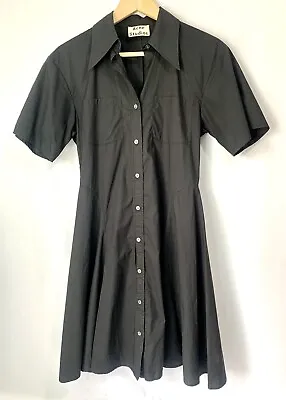 £45 • Buy Acne Studios Women's Marald Pop SS18 Black Shirt Dress XS UK 4 EU 32