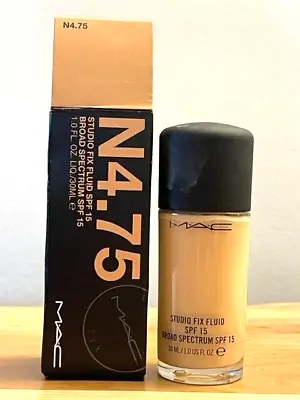 MAC Cosmetics Studio Fix Fluid SPF 15 Foundation  N4.75  NEW! 1 Fl. Oz. • $20.99