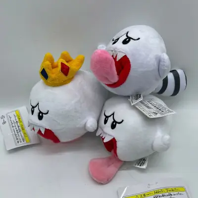 Super Mario Bros Tail Boo Or King Boo Ghost Plush Doll Stuffed Toy Xmas Gift • $10.99
