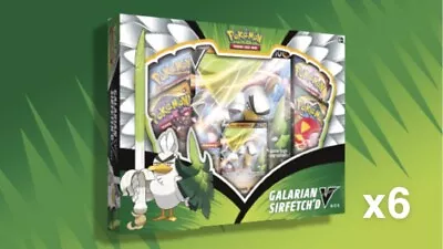 Pokémon TCG: Galarian Sirfetch’d V Box Factory Sealed Case (6 Boxes) • $255