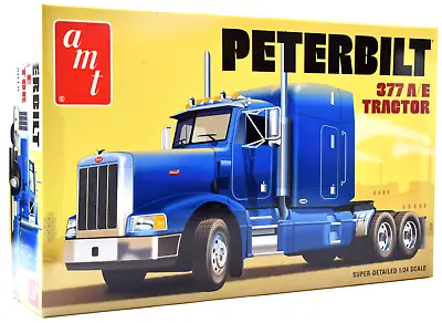 AMT Peterbilt 377 A/E Semi Tractor 1:24 Scale Plastic Model Truck Kit 1337 • $44.99