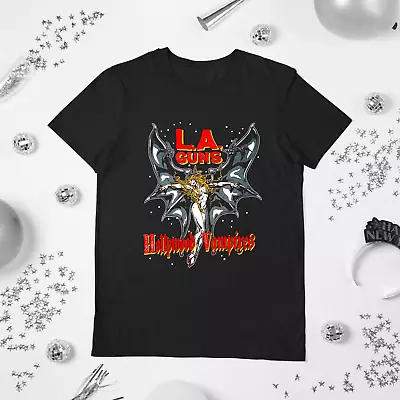 New  LA GUNS Hollywood Vampires Tour  Black Men S-234XL  T-Shirt • $16.99